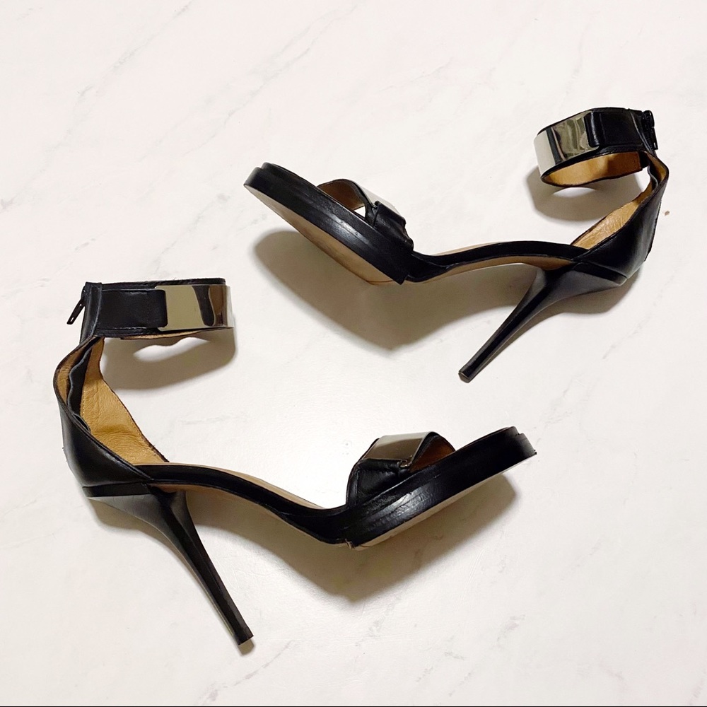 Jeffrey Campbell Tilda Heels in Black Silver